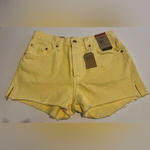 Levi’s 501 high rise shorts, size 28